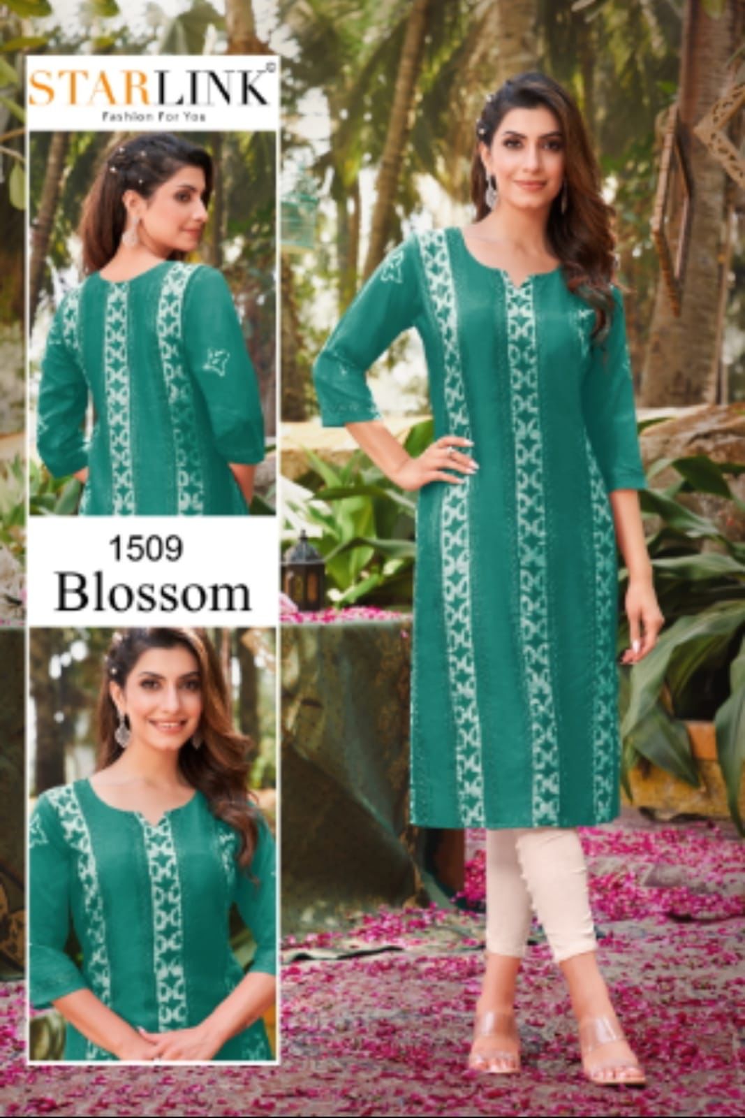 Starlink Blossom Regular Wear Wholesale Printed Kurtis Catalog